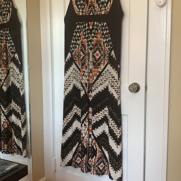 New Chico’s Mixed Tribal Sierra Maxi Dress 1 Med - Picture 6 of 10